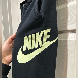 Nike youth sweat pants. Black and neon green size XL.